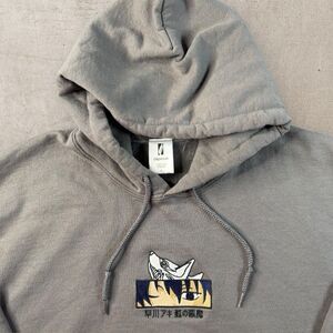 Gilgamesh Aki Hayakawa Hoodie Mens XL Fox Devil Embroidered Chainsaw Man Y2K